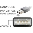 Delock 85553 EASY-USB 2.0-A > USB-B apa/apa 5m fekete kábel #01