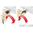 Delock 85553 EASY-USB 2.0-A > USB-B apa/apa 5m fekete kábel #02
