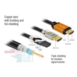Delock Ultra nagy sebességű 48Gbps 8K 60Hz 1m HDMI kábel #02