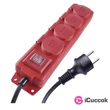 Emos P14251 4 aljzat 5méter 1,5mm2 kapcsolós piros kültéri hosszabbító #02