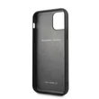 FERRARI GEN iPhone 11 Pro függőlegesen csíkozott fekete kemény bőrtok #02