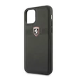 FERRARI Off Track iPhone 11 Pro fekete szemcsés bőrtok #01