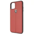 FERRARI iPhone 11 Pro Max függőlegesen csíkozott piros keménytok #01