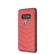 Ferrari Heritage Samsung S10 Lite tűzdelt bőr kemény piros tok #01
