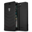 Ferrari Heritage iPhone 7 Plus fekete tűzdelt/kinyitható bőr tok #01