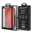 Ferrari Heritage iPhone 8 piros csíkos/kihajtható tok #02