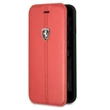Ferrari Heritage iPhone 8 piros csíkos/kihajtható tok #01