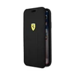 Ferrari Racing Tyres Daphne SF iPhone X fekete kihajtható tok #01