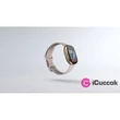 Fitbit Sense rozsdamentes acél hold fehér-bársonyos arany okosóra #01