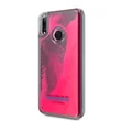 Guess Huawei Psmart sötétben világító átlátszó pink homok tok #01