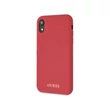 Guess szilikon, iPhone 8 Plus piros/arany logós szilikon tok #04