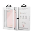 Guess iPhone 8 arany/pink logós szilikon tok #01