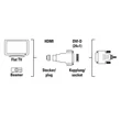 HAMA 34617 HDMI dugó - DVI-D alj adapter #01
