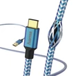 Hama 178295 "Reflective" USB Type-C kék 1,5m adatkábel #02
