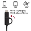 Hama 4 az 1-ben (USB, USB Type-C, micro USB + OTG) 1m fekete adatkábel #07