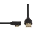 Hama USB 2.0 - micro USB 1m fekete derékszögű adatkábel #02