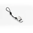 Hoco HOC0086 UA8 micro USB/Type-C ezüst adapter #01
