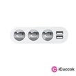 Hoco HOC0144 Z13 5V/2.1A 2xUSB/3x szivargyújtó töltő elosztó #03