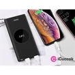 Hoco J37 2xUSB/Type-C/microUSB/vezeték nélküli/10.000 mAh/fekete power bank #02