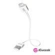 Inakustik 00440201 Premium iPlug 1m Lightning > USB-A fehér kábel #01