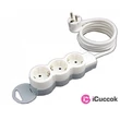 Legrand 695002 ST 3m vezetékkel fehér-szürke 3x2P+F elosztósor #02
