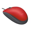 Logitech M110 Silent piros egér #01