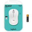 Logitech M220 Silent vezeték nélküli fehér egér #01