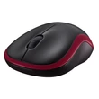 Logitech M185 vezeték nélküli piros notebook egér #01
