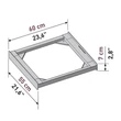 Meliconi 656100 Base Torre Basic ABS összeépítő keret #04
