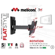 Meliconi FlatStyle ER100 dönthető, forgatható karos VESA 100 TV fali konzol #01