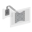 Meliconi FlatStyle ES200 fix VESA 200 TV fali konzol #01