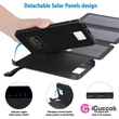 Quazar Be travel 8000mAh szürke napelemes power bank #02