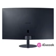 Samsung 27" C27T550FDR LED HDMI Display port ívelt kijelzős kékes sötétszürke monitor #01