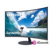 Samsung 27" C27T550FDR LED HDMI Display port ívelt kijelzős kékes sötétszürke monitor #04