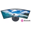 Samsung 27" C27T550FDR LED HDMI Display port ívelt kijelzős kékes sötétszürke monitor #05