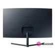 Samsung 31,5" U32R590CWR LED 4K HDMI Display port ívelt kijelzős kékes sötétszürke monitor #02