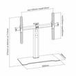 Sbox FS-305 32"-55" VESA 600x400 asztali konzol #08