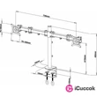 Sbox LCD-352/2 13"-27" 2 VESA 100x100 dönthető, karos asztali konzol #01