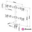 Sbox LCD-352/4 13"-27" 4 LCD dönthető, karos asztali konzol #01