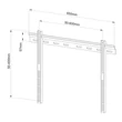 Sbox PLB-114B 40"-70" VESA 600x 400 fix fali konzol #01