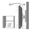 Sbox PLB-2546T 37"-70" VESA 600x400 dönthető TV fali konzol #02