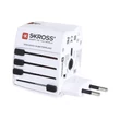 Skross SKR-MUVUSB hálozati adapteraljzat univerzális + 2 USB(world) #03