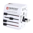 Skross SKR-MUVUSB hálozati adapteraljzat univerzális + 2 USB(world) #04