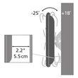 Stell SHO 1028 13"-30" VESA 200x100 ezüst dönthető fali konzol #04