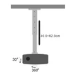 Stell SHO 1090B 40-62cm, 15°, 15kg fekete mennyezeti kihúzható projektor tartó #02