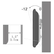 Stell SHO 2040 SLIM 30"-50" VESA 400x400 dönthető fekete fali konzol #02