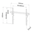 Stell SHO 2040 SLIM 30"-50" VESA 400x400 dönthető fekete fali konzol #03