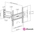 Stell SHO 3600 MK2 30"-60" VESA 400x400 Slim kihúzható fali konzol #05