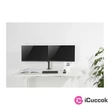 Stell SOS 1020 13"-27" VESA 100x100 Dual asztali monitor tartó konzol #04