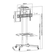Stell SOS 4000 40"-70" VESA 600x400 prezentációs állvány #06